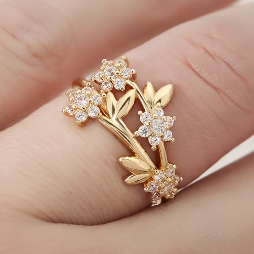 Minimalistisk Blomsterring | Sammen mot brystkreft