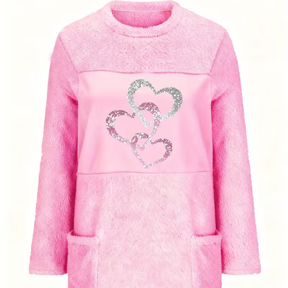 Rosa Hjerte Sweater | Sammen mot brystkreft