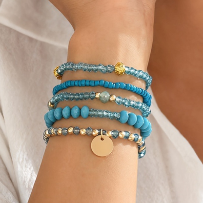 Blå Harmoni Armbåndsett | Sammen mot diabetes