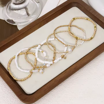 Bohemsk Pærlearmbåndsett | Sammen mot brystkreft