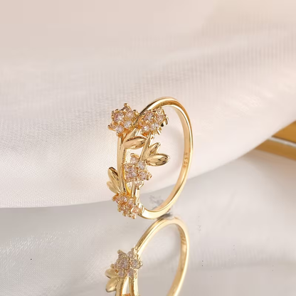 Minimalistisk Blomsterring | Sammen mot brystkreft