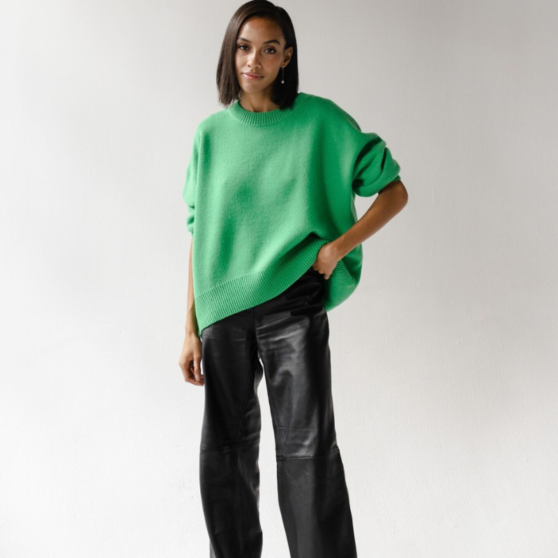 Arabella™- Løs Strikket Genser