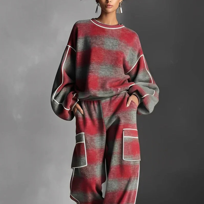 Julie™- Rutete Lounge Sett