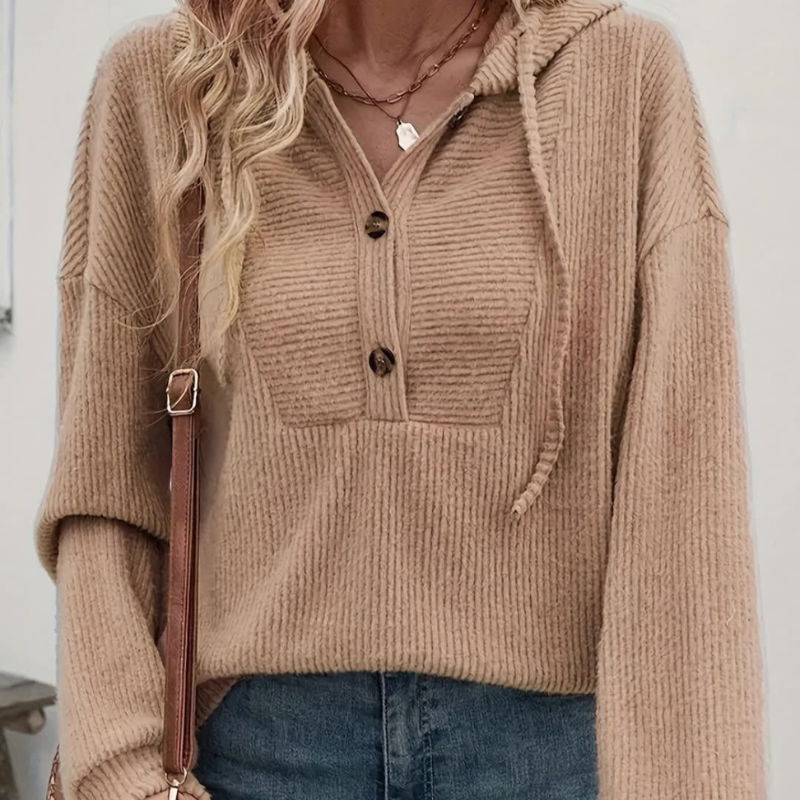 Ashley™ – Kordfløyel Hettegenser Sweater