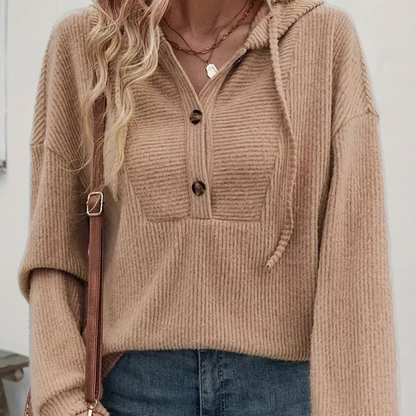 Ashley™ – Kordfløyel Hettegenser Sweater