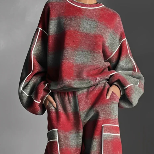 Julie™- Rutete Lounge Sett