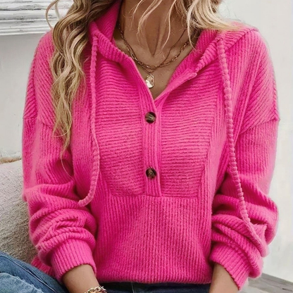 Ashley™ – Kordfløyel Hettegenser Sweater