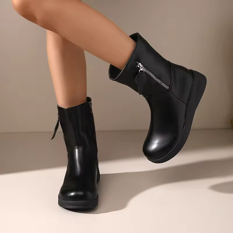 Charlotte™- Ankel Støvler Skinn