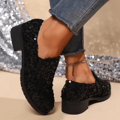 Pauline™- Glitrende slip-on Sko