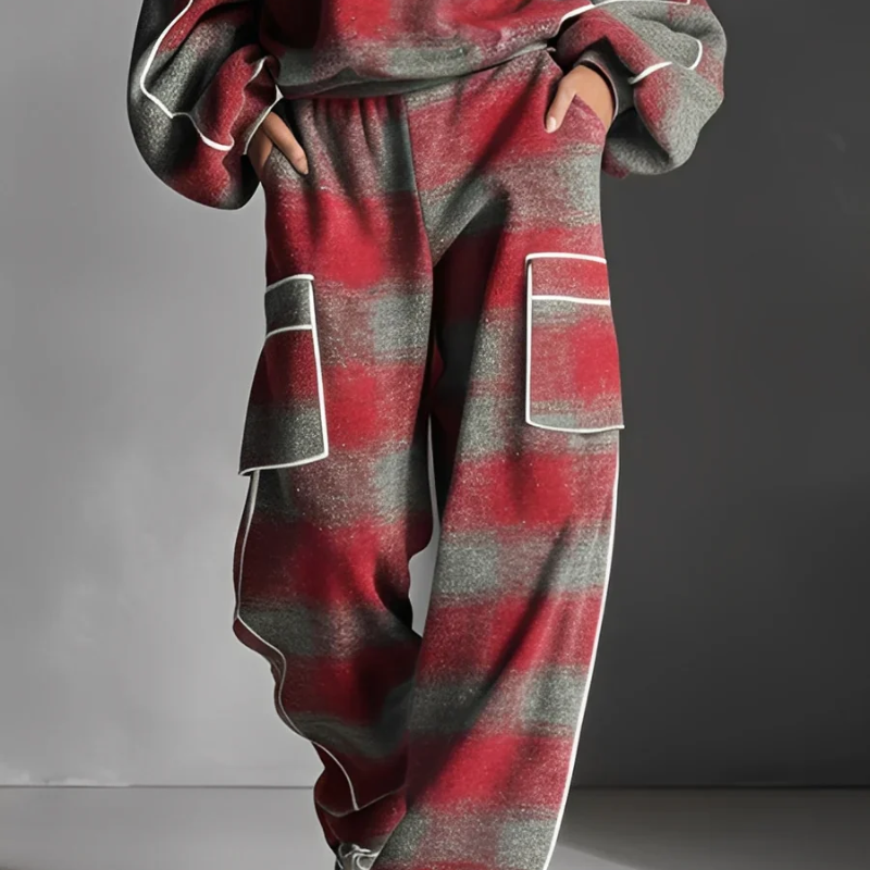 Julie™- Rutete Lounge Sett