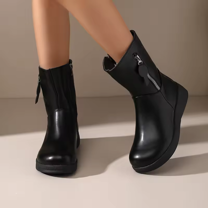 Charlotte™- Ankel Støvler Skinn