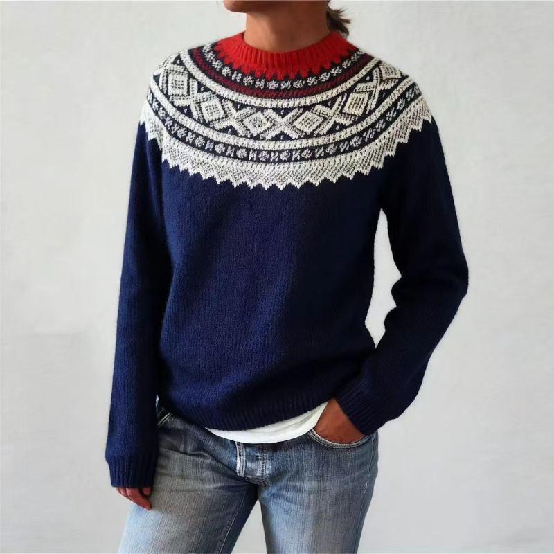 Leni™- Strikkegenser med Mønster