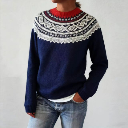 Leni™- Strikkegenser med Mønster