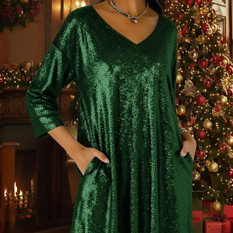 Hattie™- Glitrende Paljettkjole