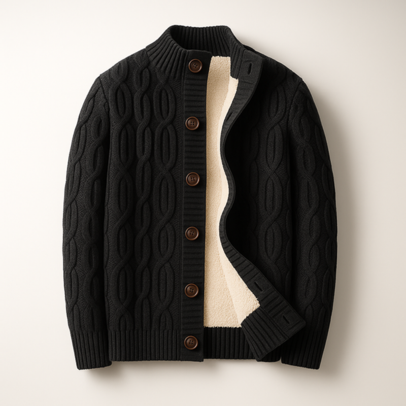 Alex™ – Strikket fôret cardigan