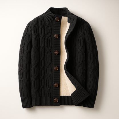 Alex™ – Strikket fôret cardigan