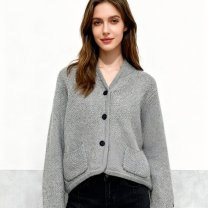 Roxanne™- Collar Strikket cardigan