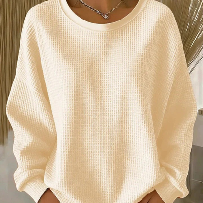 Amelia™- Vaffelstrikket Myk Sweatshirt