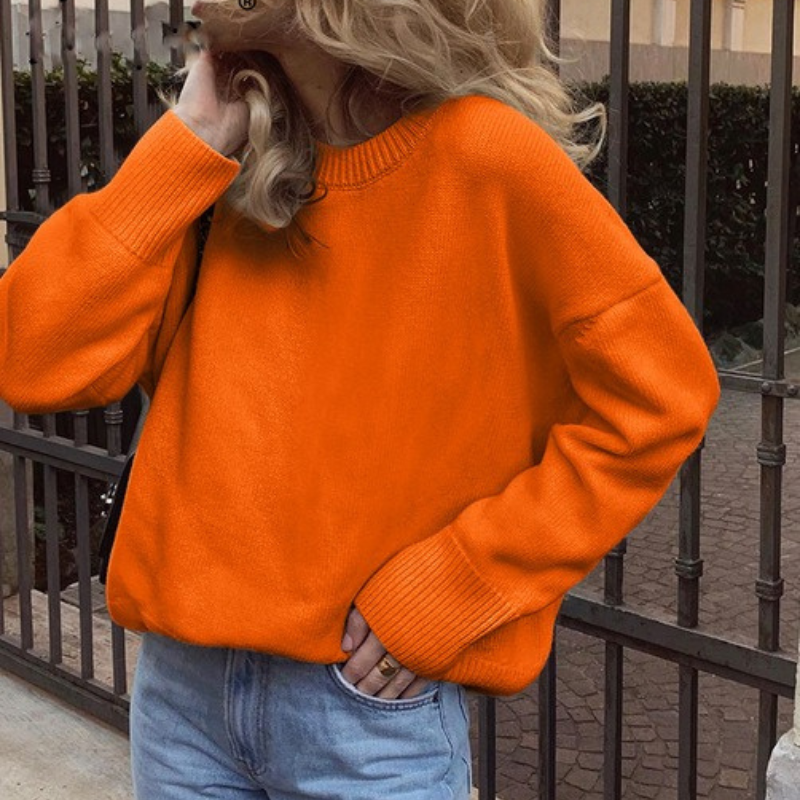 Arabella™- Løs Strikket Genser