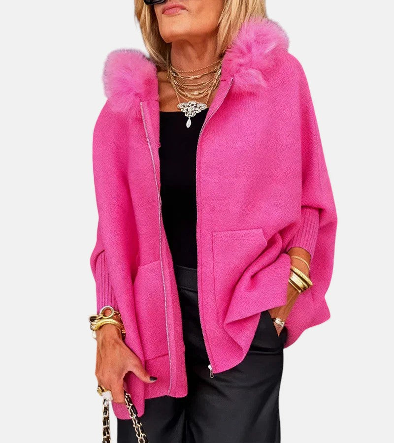 Molly™ - Fur Hettegenser Cardigan