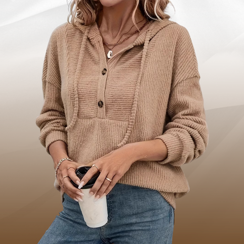 Ashley™ – Kordfløyel Hettegenser Sweater