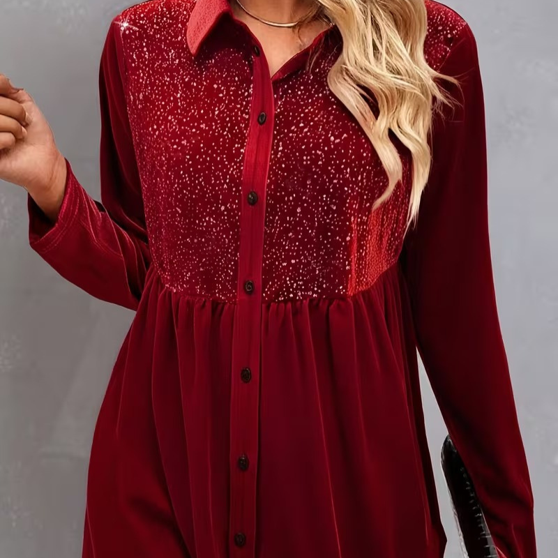 Ingrid™ – Langermet Velvet Skjorte