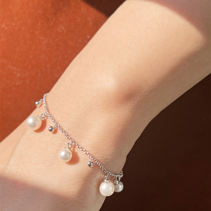 Silver Freshwater Pearl Bracelet