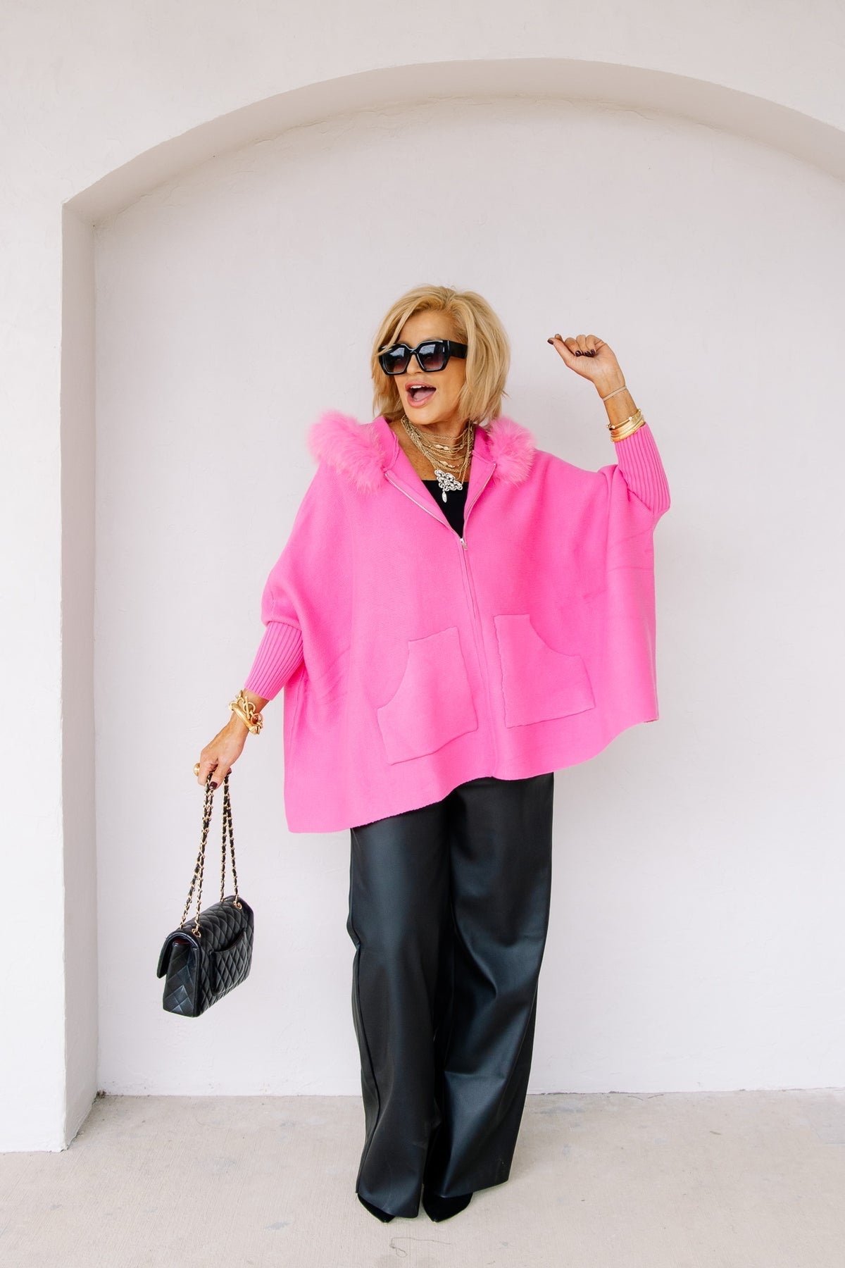 Molly™ - Fur Hettegenser Cardigan