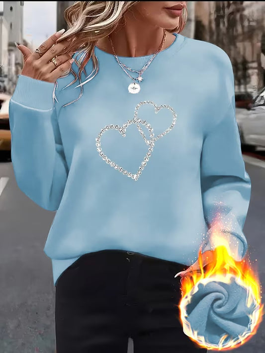 Dobbelt Hjerte Sweatshirt | Sammen mot diabetes